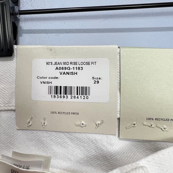 NWT Agolde 90's Mid Rise Loose Fit Jeans in Vanish Size 29 - Picture 5 of 10